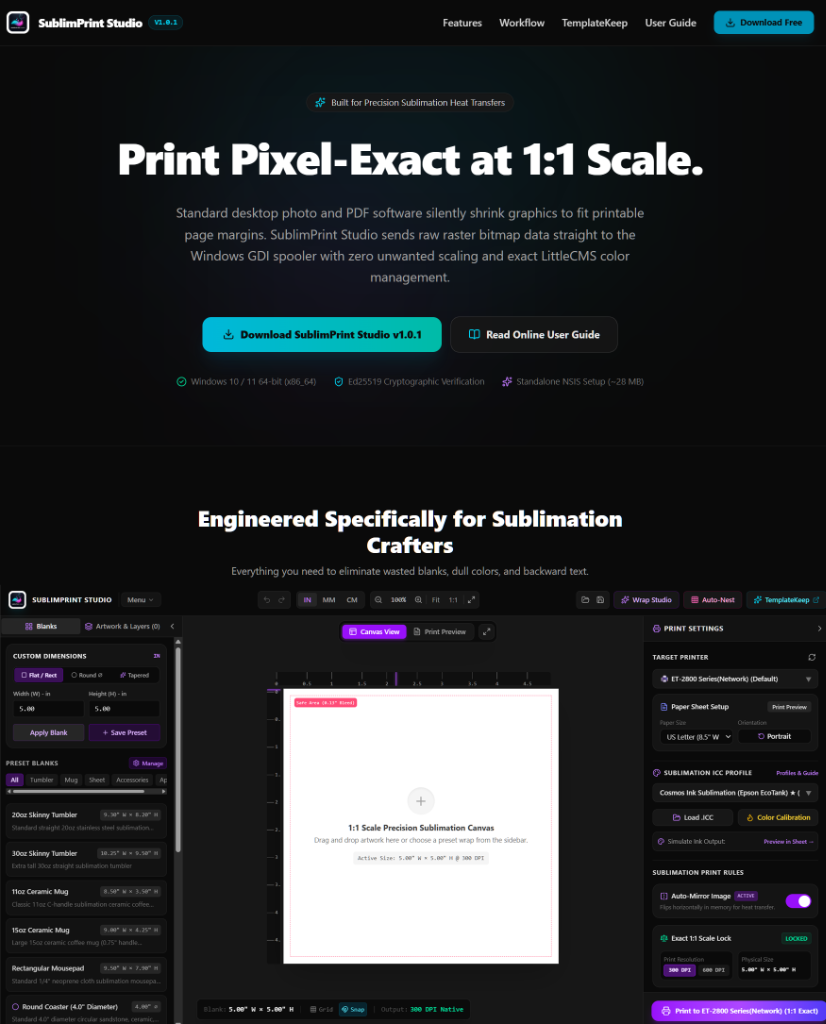 SublimPrint Studio Mockup